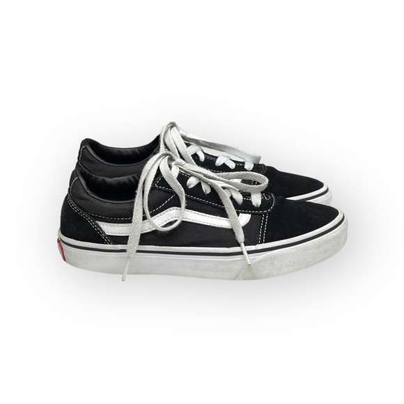 Vans® ✌︎ Classic Old Skool Sidestripe Lace Up Sneaker ✌︎︎ Black Suede ✌︎︎ 4Y 35 - Picture 3 of 16